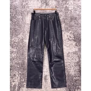 AGOLDE Pants 27 Womens 90s Pinch Waist Midnight Purple Vegan Leather